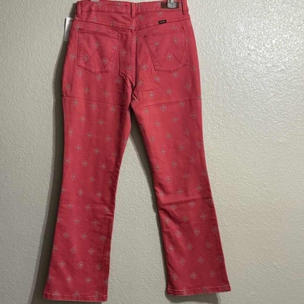 NEW Wrangler High Rise Bootcut Bandana Jean Red Diamond Western Cowgirl Festival - Picture 10 of 13